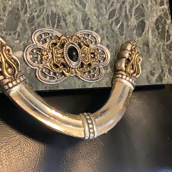 Godinger designed by Ann Cichon Dallas Green marble cheese board set with box! - Picture 5 of 16